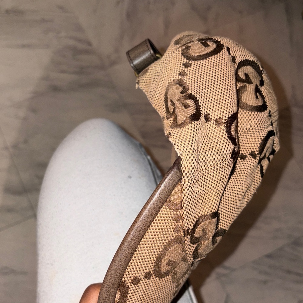 Gucci Beige and Brown GG Canvas Cap - Picture 4 of 7